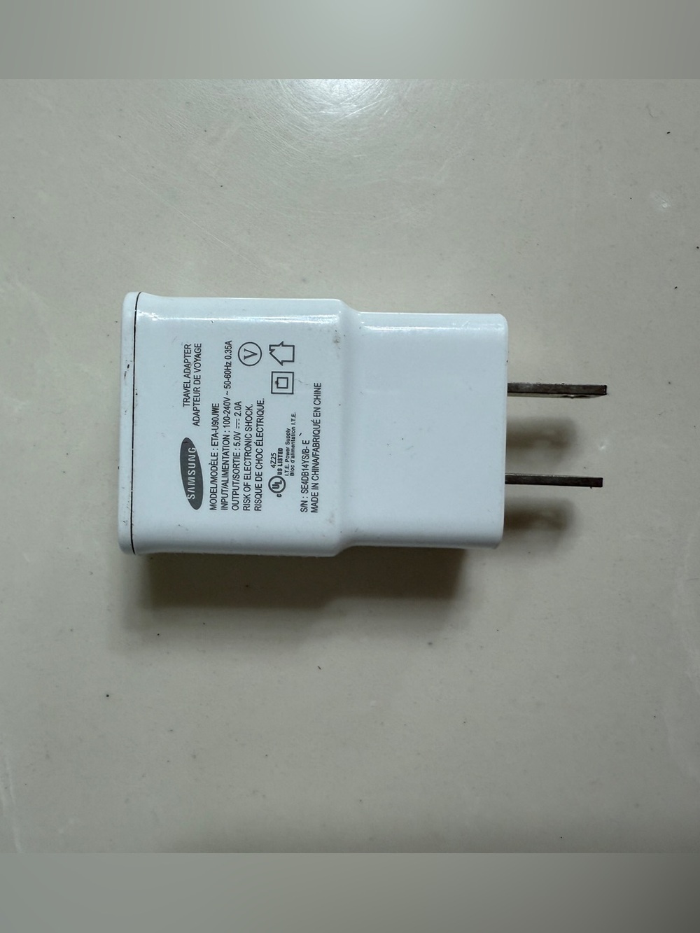 Samsung (5V/2A) Single USB Travel Adapter OEM - White ETA-U90JWE